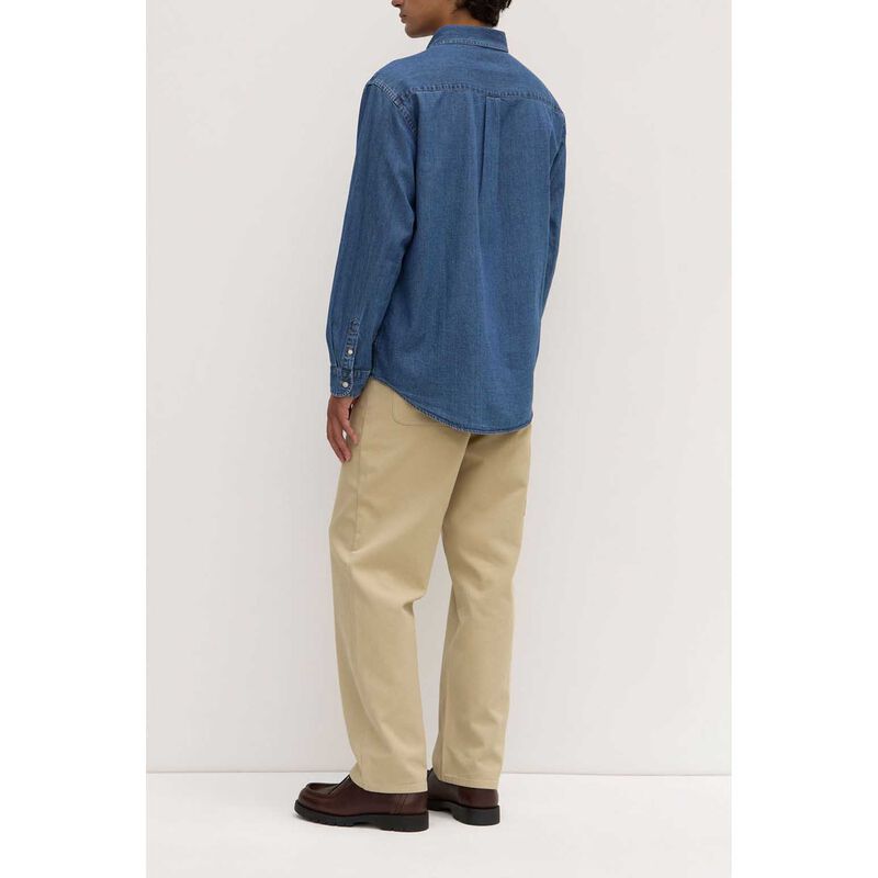 Assembly Label Cole Denim Long Sleeve Shirt Washed Blue image number 1
